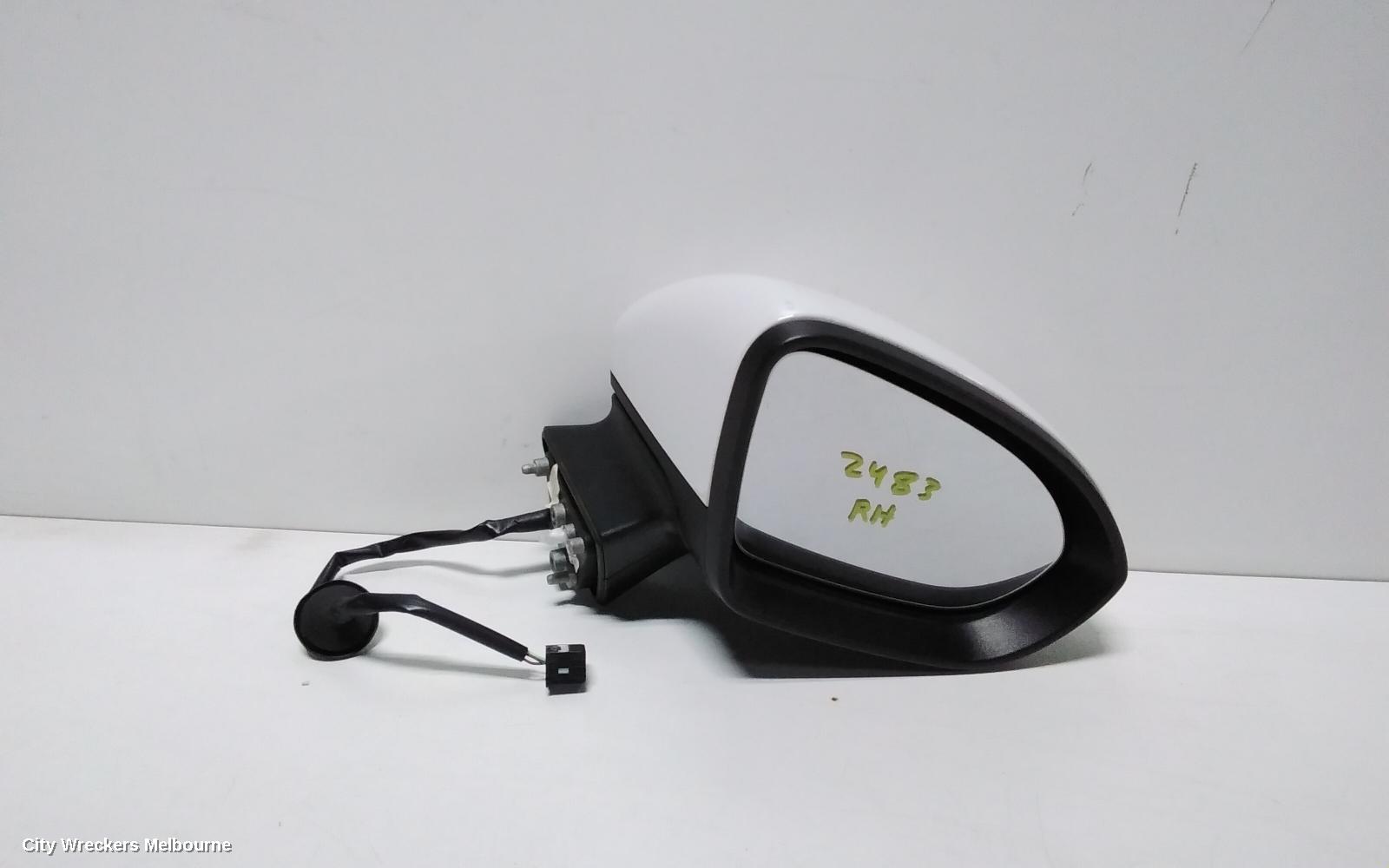 HOLDEN ASTRA RIGHT DOOR MIRROR, BL, SEDAN, NON HEATED, NON BLIND SPOT TYPE, 05/2017 - 12/2020