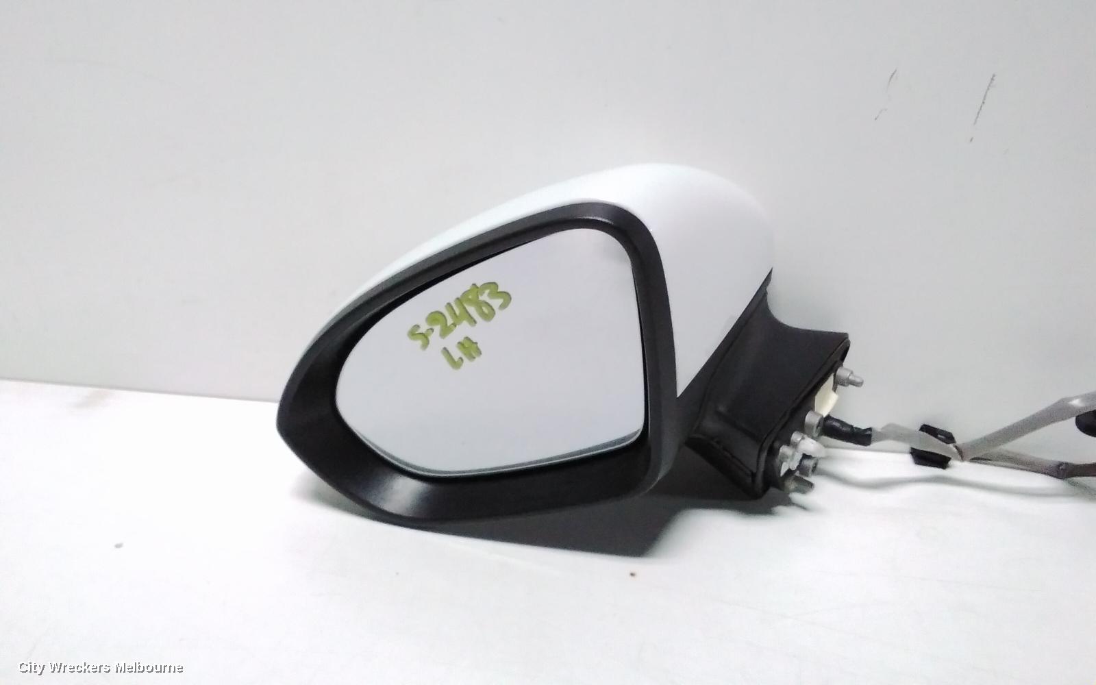 HOLDEN ASTRA LEFT DOOR MIRROR, BL, SEDAN, NON HEATED, NON BLIND SPOT TYPE, 05/2017 - 12/2020
