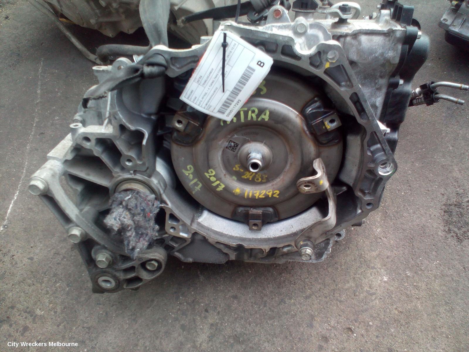 HOLDEN ASTRA TRANS/GEARBOX, AUTO, PETROL, 1.4, TURBO, 7NKS CODE, BK-BL, 09/2016 - 12/2020
