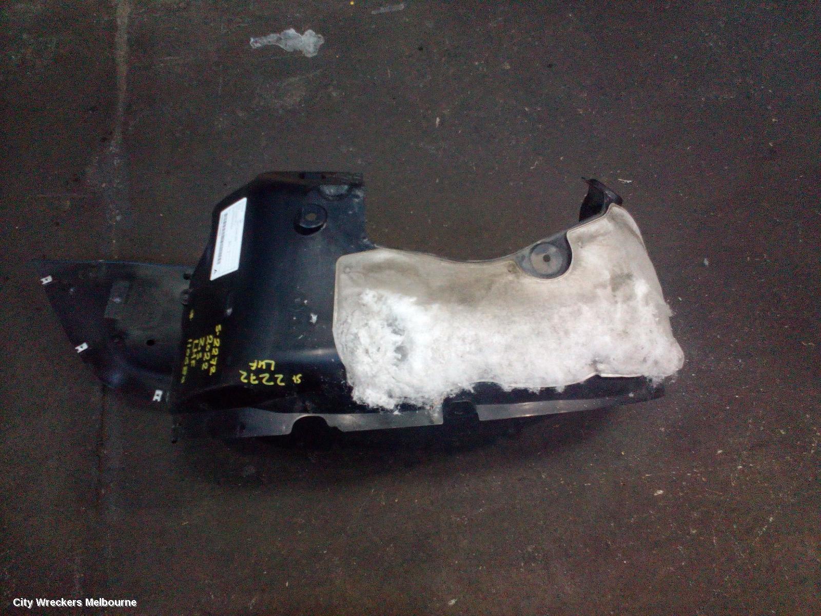 MG ZS LEFT GUARD LINER, AZS1, FRONT, 09/2017 ONWARDS