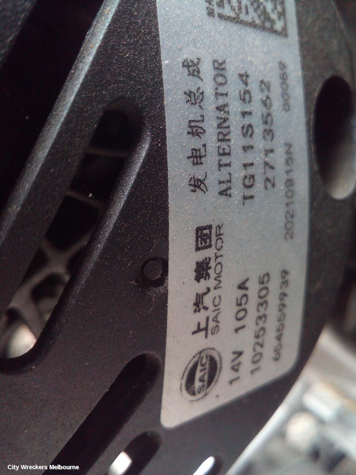 MG ZS ALTERNATOR, PETROL, 1.5, AZS1, 09/2017 ONWARDS