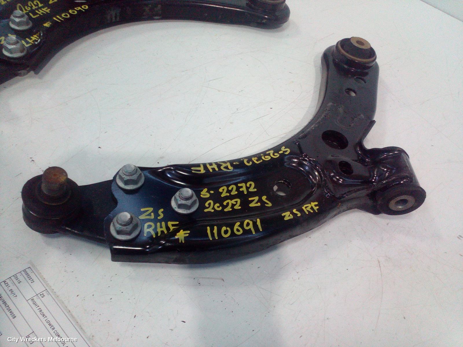 MG ZS RIGHT FRONT LOWER CONTROL ARM, AZS1, 09/2017 - 06/2025
