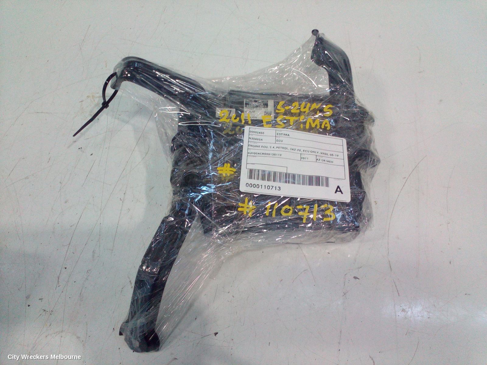 TOYOTA ESTIMA ECU, ENGINE ECU, 2.4, PETROL, 2AZ-FE, ECU ONLY, XR50, 05-19 (IMPORT)