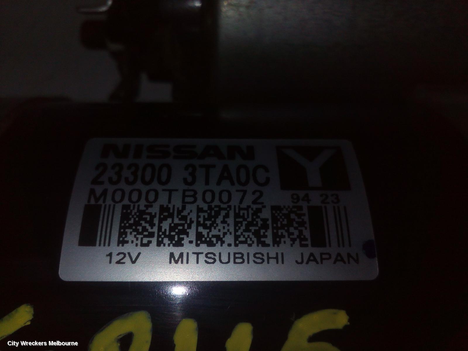 NISSAN XTRAIL STARTER, PETROL, 2.5, QR25DE, AUTO T/M, W/ LONG SNOUT TYPE, T32, 02/2014 - 07/2022