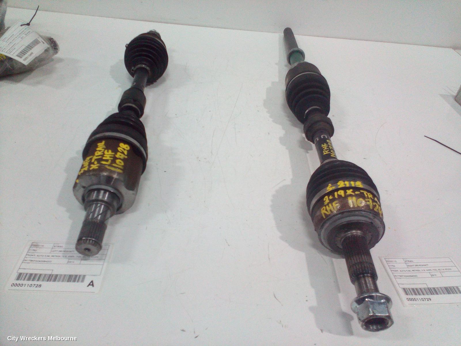 NISSAN XTRAIL LEFT DRIVESHAFT, FRONT, AUTO T/M, PETROL, 2.5, AWD,  T32, 02/2014 - 07/2022