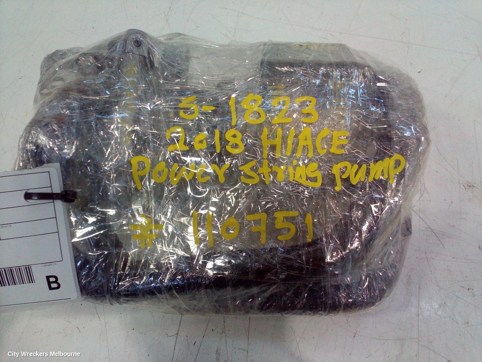 TOYOTA HIACE STEERING PUMP, DIESEL, 3.0, 1KD-FTV, KDH, 09/2006 - 04/2019