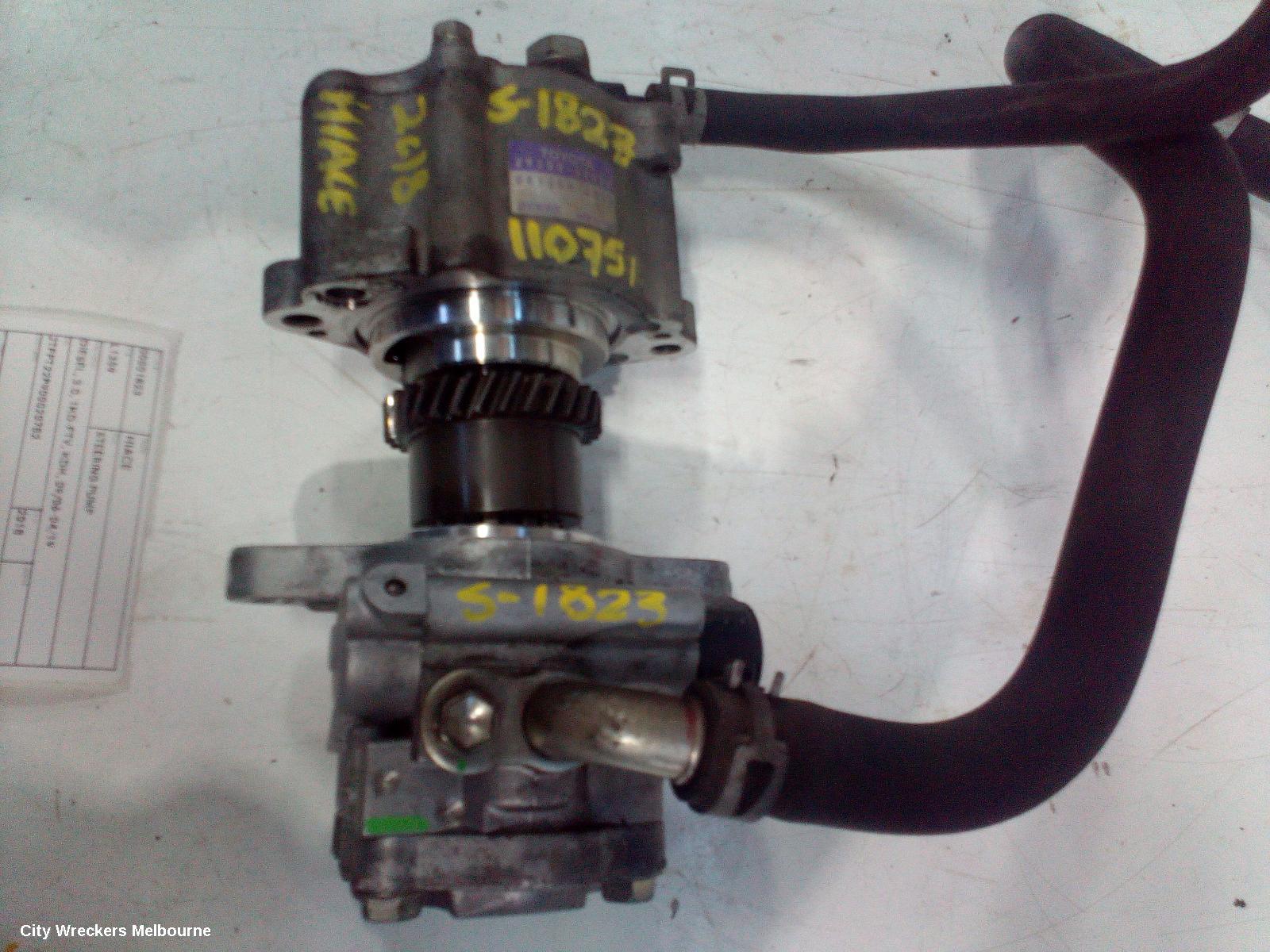 TOYOTA HIACE STEERING PUMP, DIESEL, 3.0, 1KD-FTV, KDH, 09/2006 - 04/2019