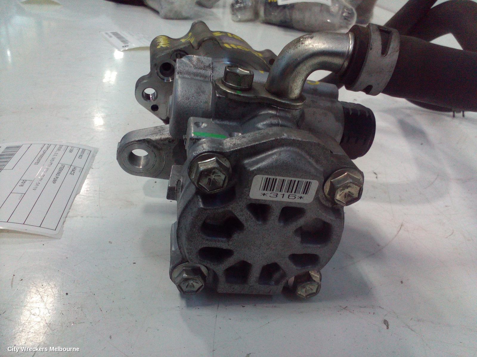 TOYOTA HIACE STEERING PUMP, DIESEL, 3.0, 1KD-FTV, KDH, 09/2006 - 04/2019