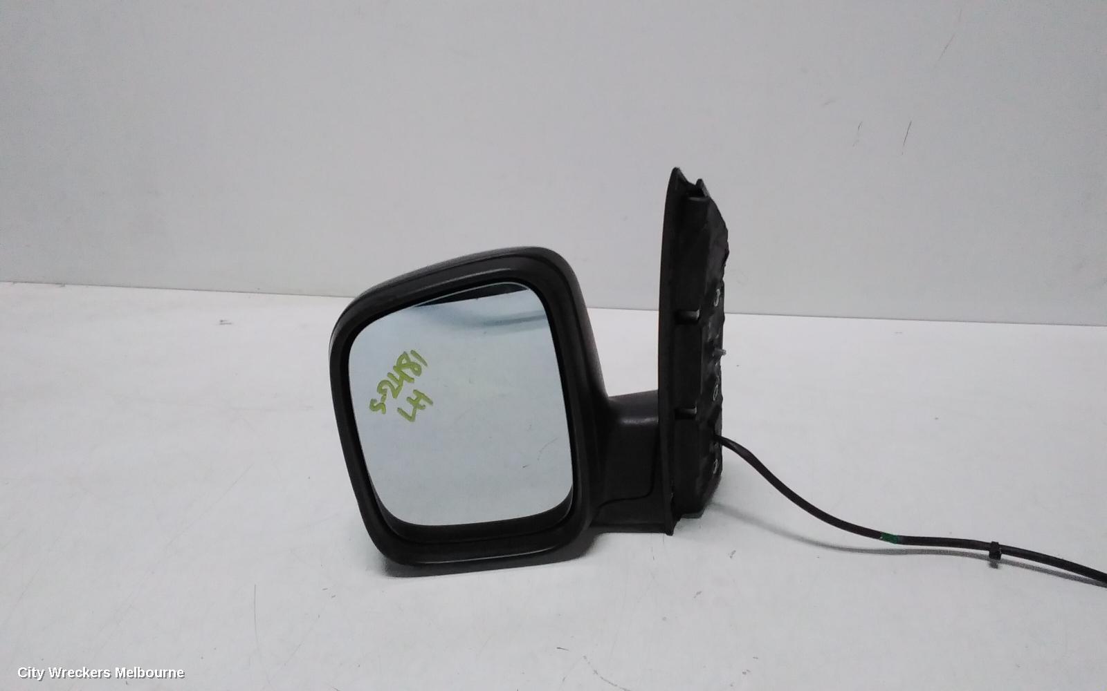 VOLKSWAGEN CADDY LEFT DOOR MIRROR, 2K, MANUAL, TEXTURED, 12/2004 - 08/2010