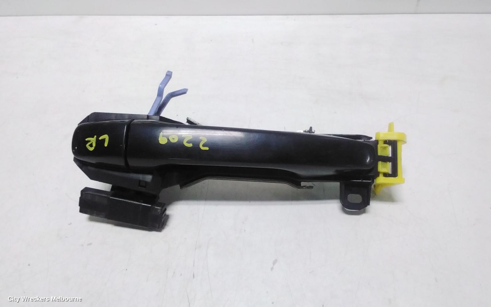 TOYOTA PRIUS DOOR HANDLE, LH REAR, OUTER, ZVW30R, 07/2009 - 12/2015