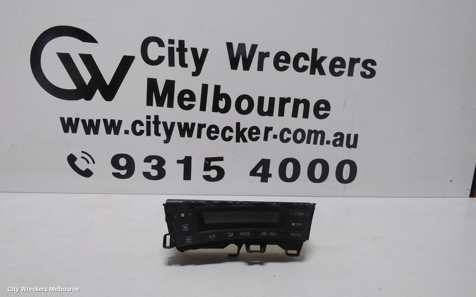 TOYOTA PRIUS HEATER/AC CONTROLS, ZVW30R, 07/2009 - 02/2012
