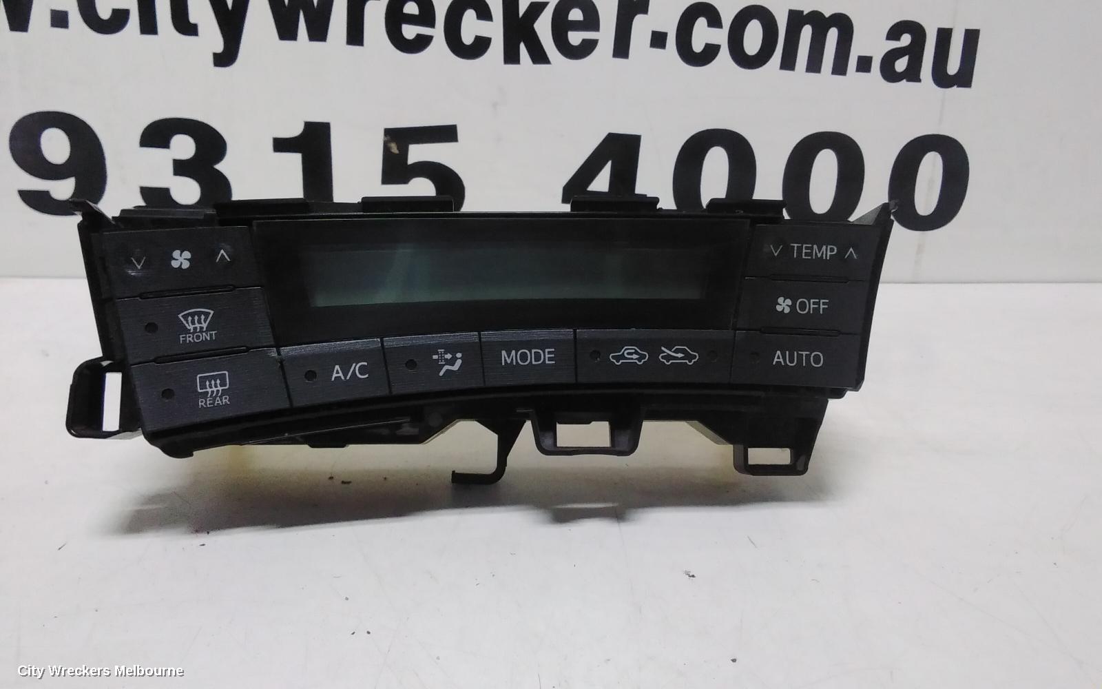 TOYOTA PRIUS HEATER/AC CONTROLS, ZVW30R, 07/2009 - 02/2012