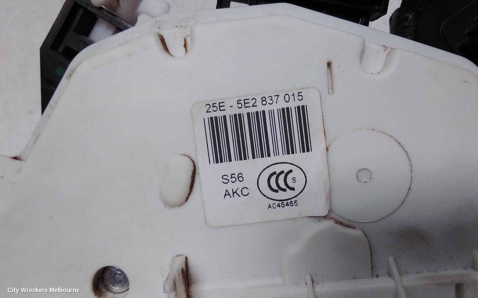 SKODA OCTAVIA DOOR/BOOT/GATE LOCK, LEFT FRONT DOOR LOCK, NE, WAGON, 11/2013 - 09/2020