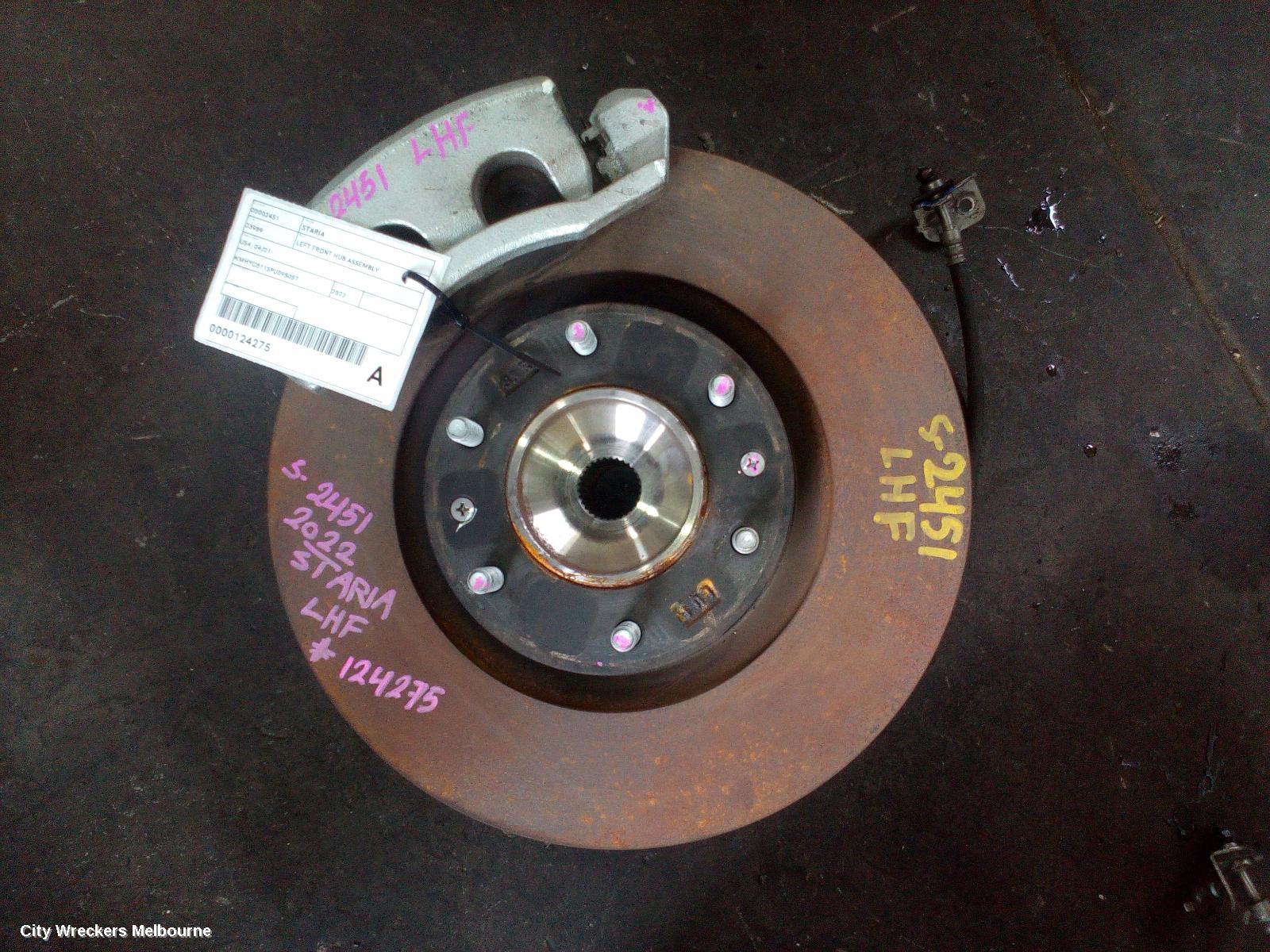 HYUNDAI STARIA LEFT FRONT HUB ASSEMBLY, US4, 04/2021 ONWARDS