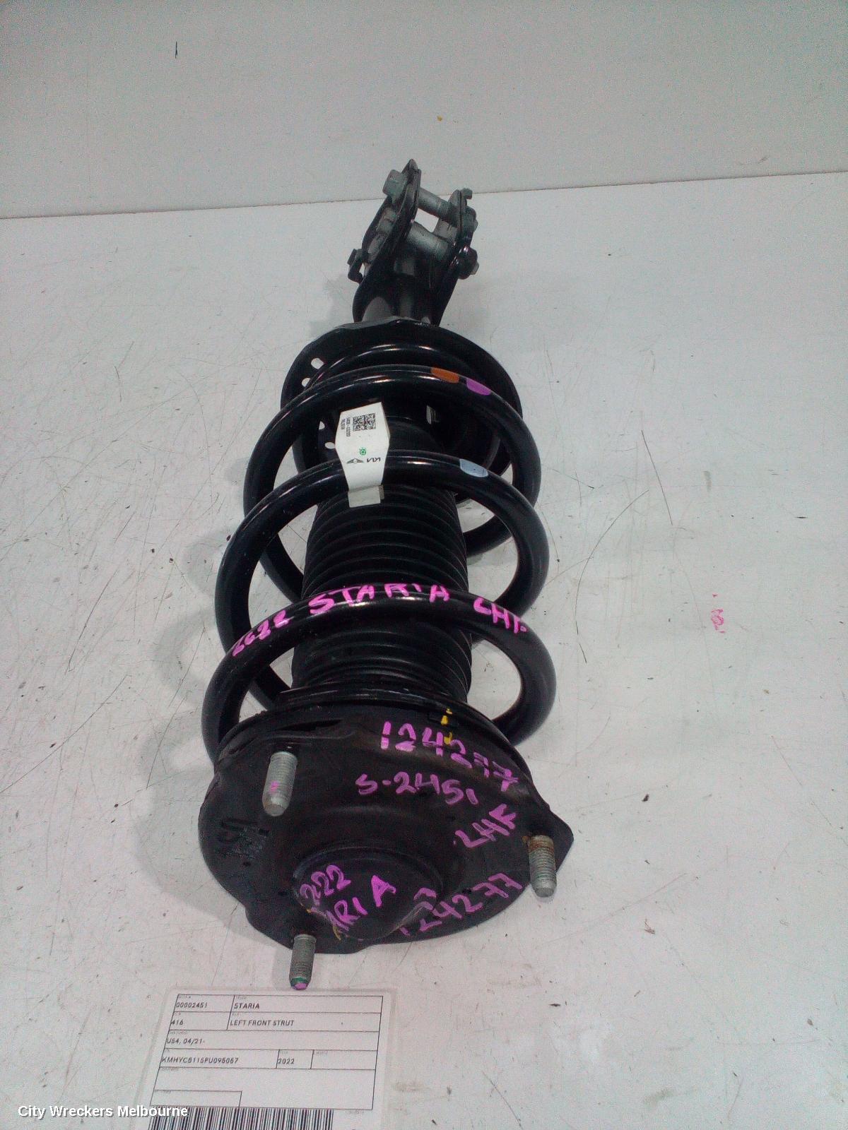 HYUNDAI STARIA LEFT FRONT STRUT, US4, 04/2021 ONWARDS