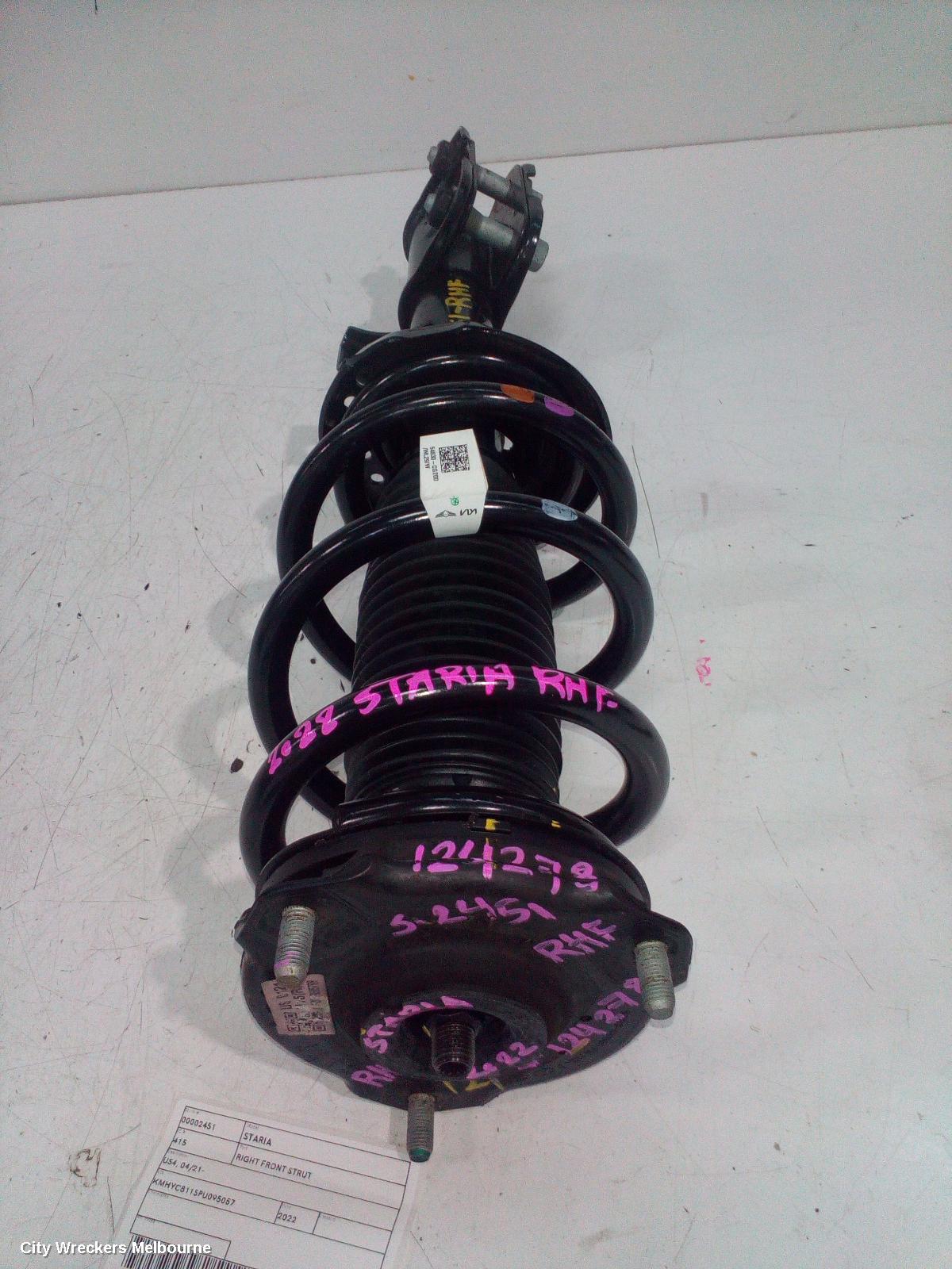 HYUNDAI STARIA RIGHT FRONT STRUT, US4, 04/2021 ONWARDS