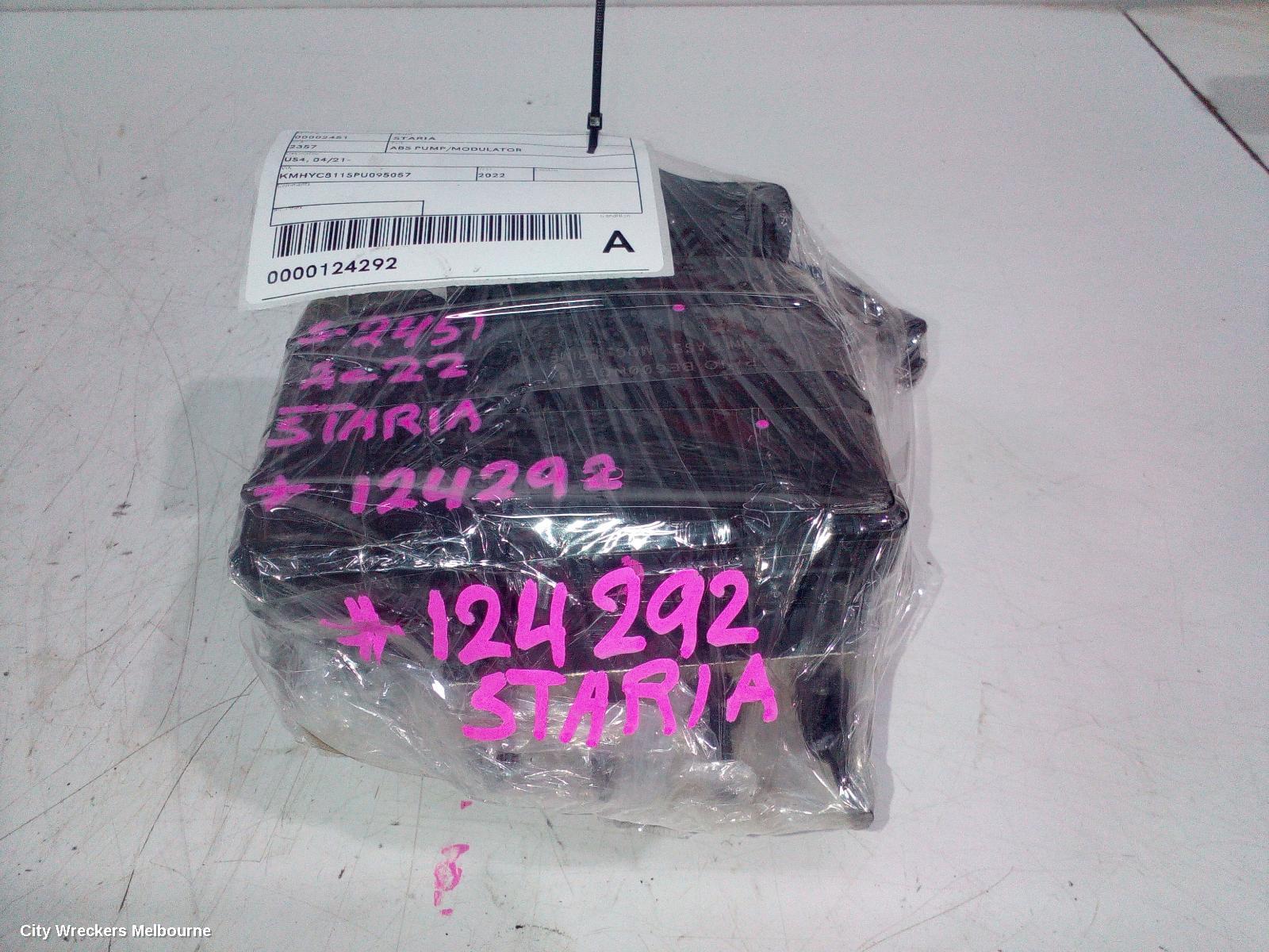 HYUNDAI STARIA ABS PUMP/MODULATOR, US4, 04/2021 ONWARDS