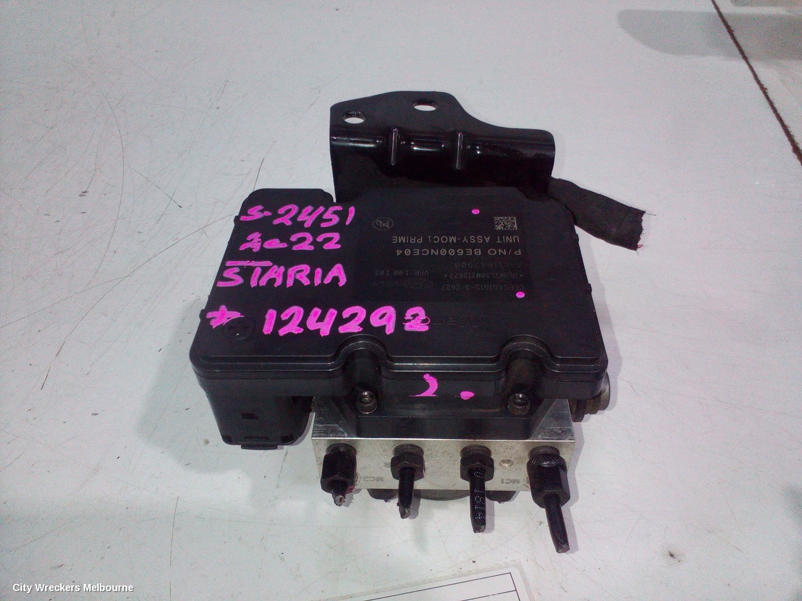 HYUNDAI STARIA ABS PUMP/MODULATOR, US4, 04/2021 ONWARDS
