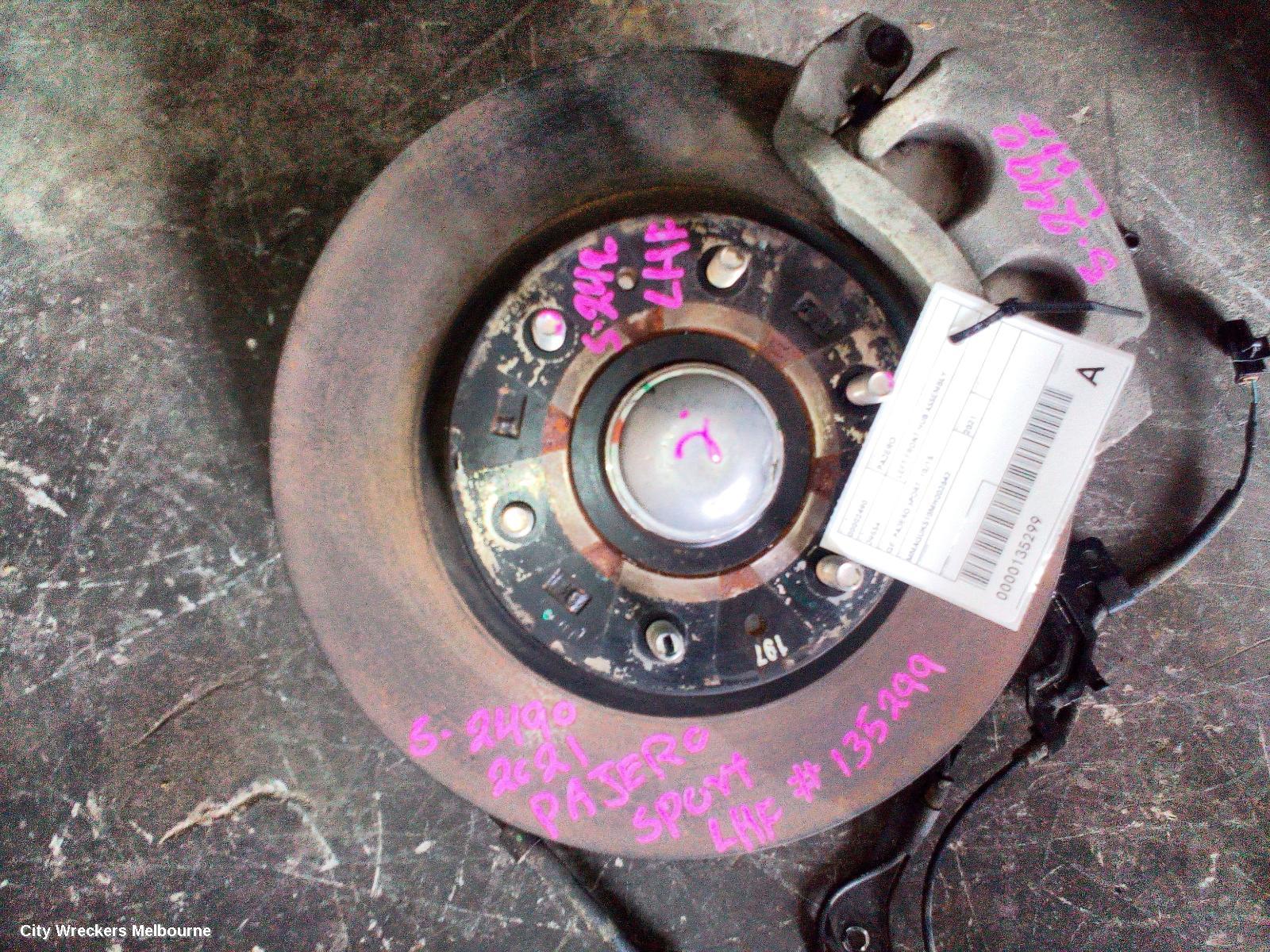 MITSUBISHI PAJERO LEFT FRONT HUB ASSEMBLY, QE, PAJERO SPORT, 10/2015 ONWARDS