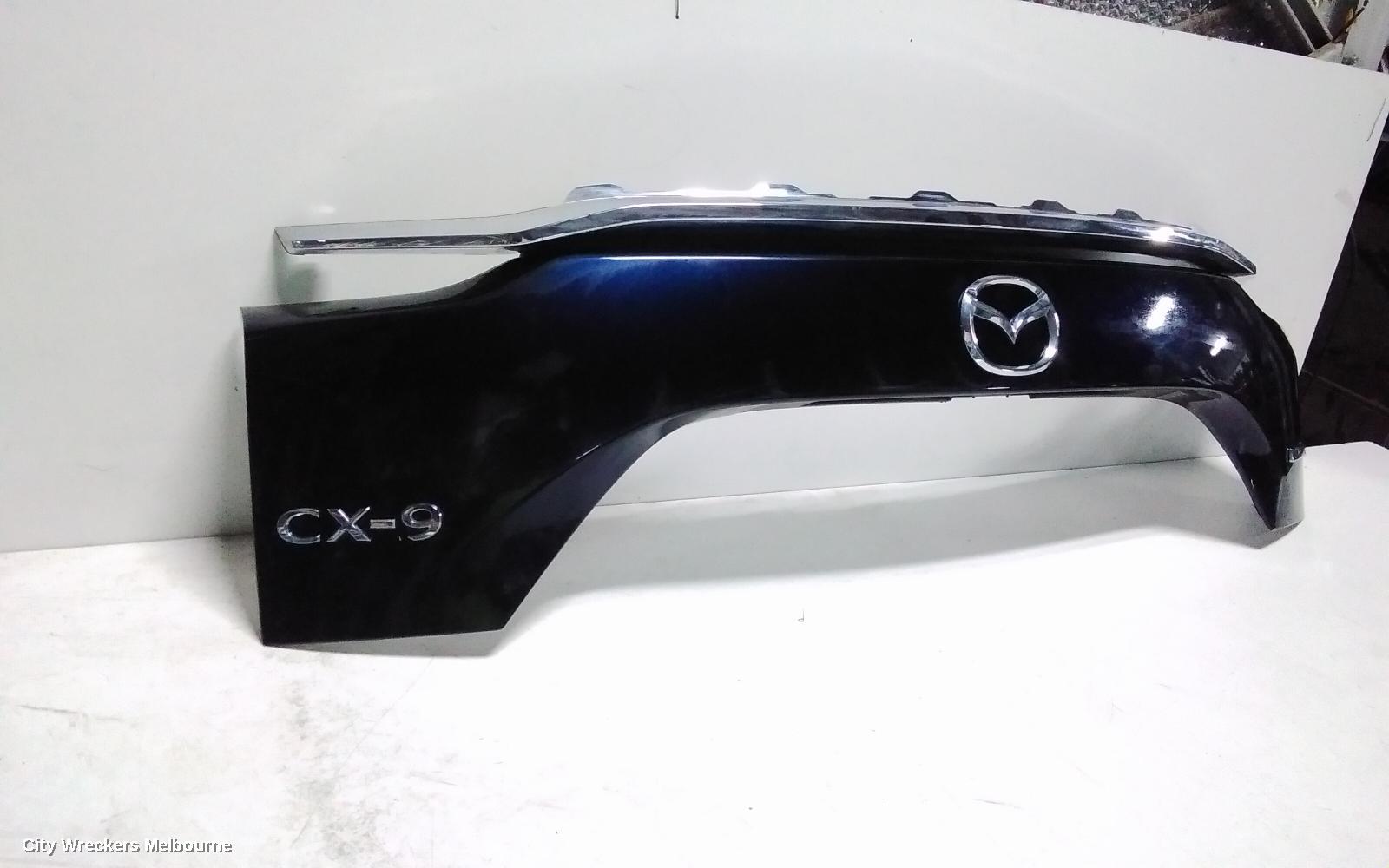 MAZDA CX9 REAR GARNISH, BUMPER GARNISH (CENTRE), CHROME TYPE, TC, 07/2016 ONWARDS