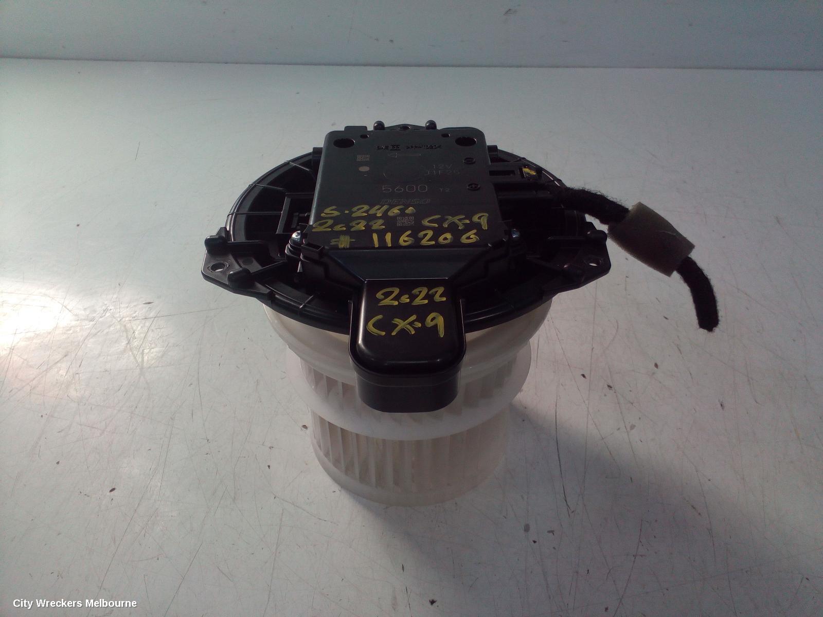MAZDA CX9 HEATER FAN MOTOR, FRONT, TC, 07/2016 ONWARDS