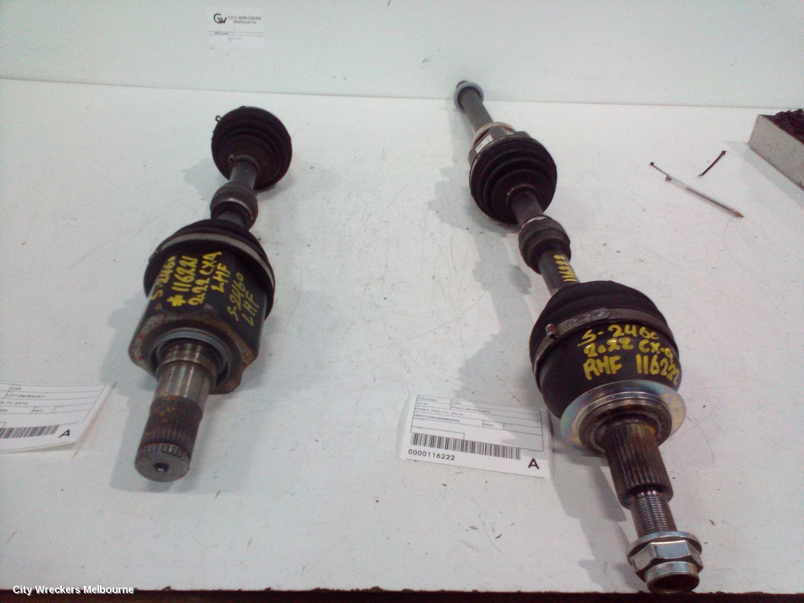 MAZDA CX9 LEFT DRIVESHAFT, FRONT, FWD/AWD, TC, 07/2016 ONWARDS
