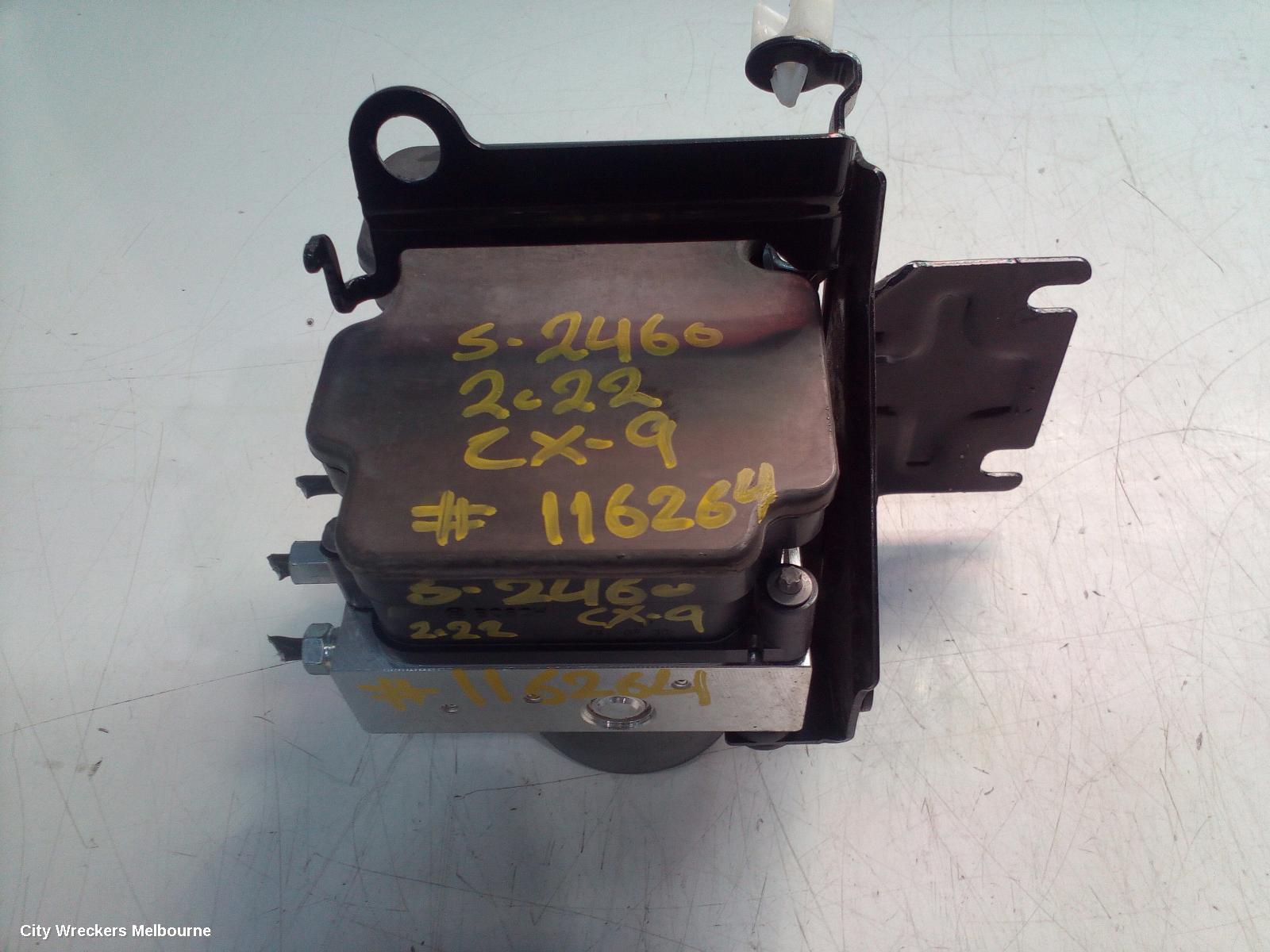 MAZDA CX9 ABS PUMP/MODULATOR, TC, 07/2016 ONWARDS