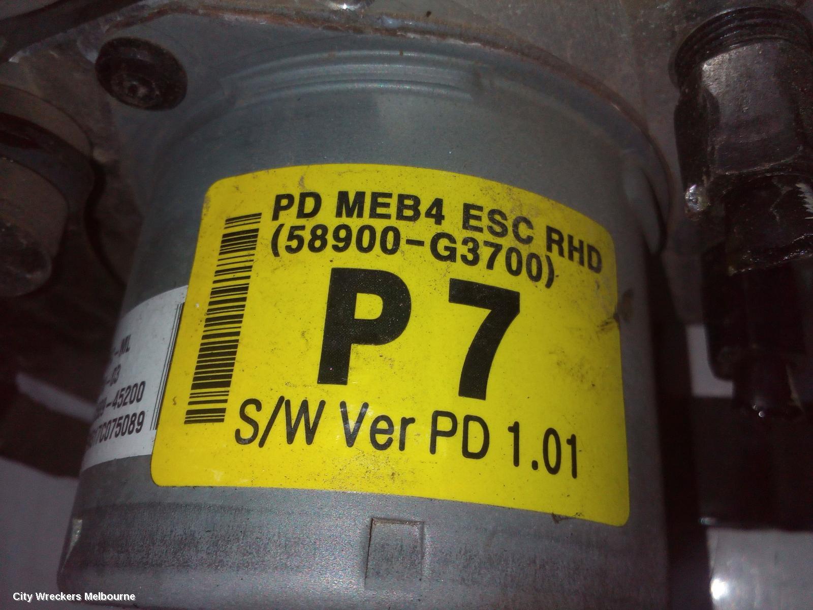 HYUNDAI I30 ABS PUMP/MODULATOR, P/N 58900G3700, PD, 03/2017 ONWARDS