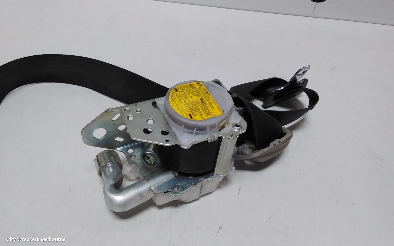TOYOTA PRIUS SEATBELT/STALK, ZVW30R, RH FRONT, SEAT BELT ONLY, 07/2009 - 12/2015
