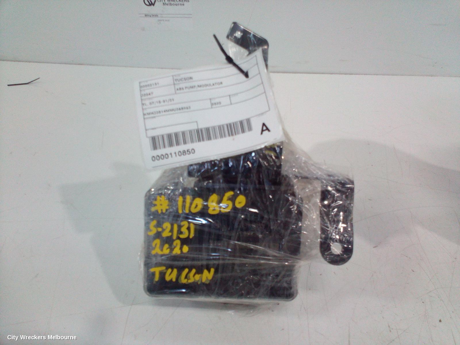 HYUNDAI TUCSON ABS PUMP/MODULATOR, TL, 07/2015 - 01/2021