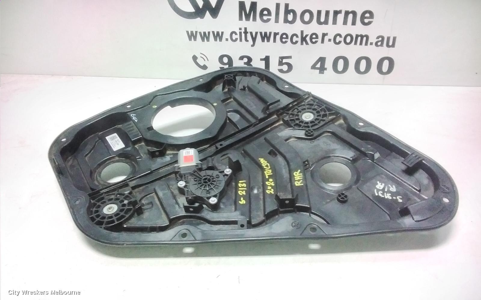HYUNDAI TUCSON RIGHT REAR WND REG/MOTOR, TL, DOOR REG ASSY (REG AND MOTOR), ACTIVE/ELITE/HIGHLANDER, 07/2015 - 01/2021
