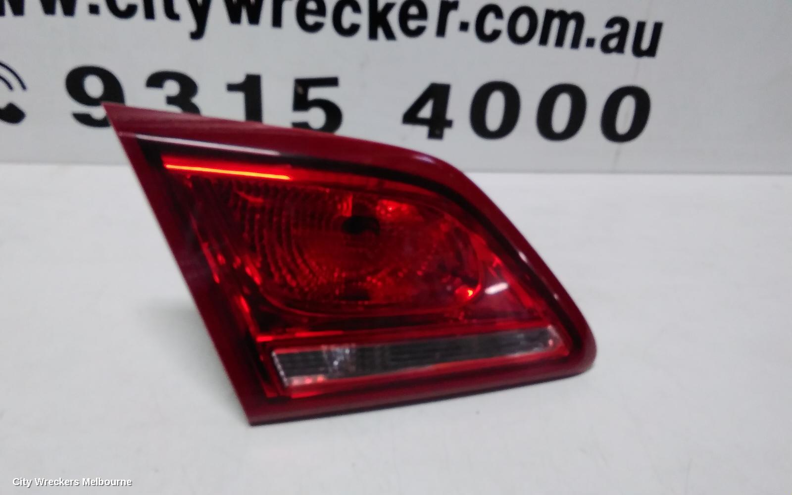 HOLDEN COMMODORE REAR GARNISH, BOOTLID LAMP (LH SIDE), VF, SEDAN, CLEAR TYPE, EVOKE/SV6/SS/INTERNATIONAL, 05/2013 - 12/2017