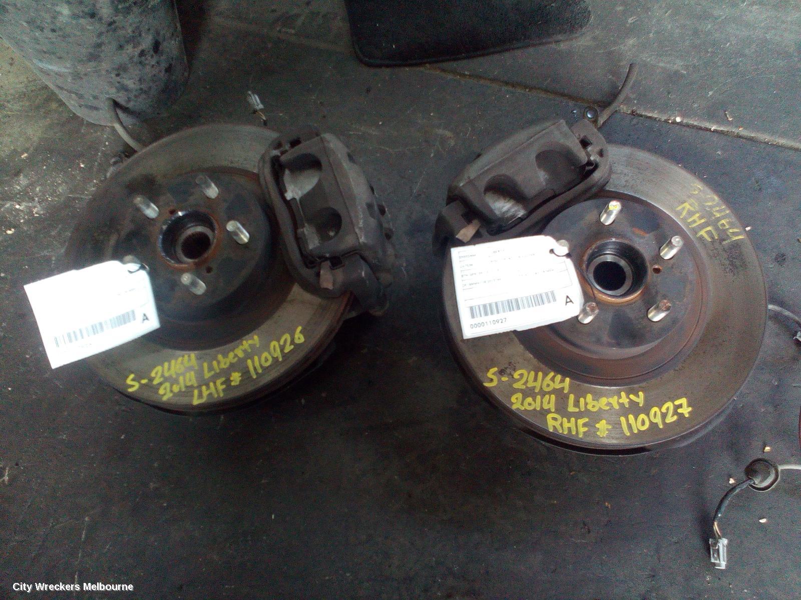 SUBARU LIBERTY RIGHT FRONT HUB ASSEMBLY, 5TH GEN, 09/2013 - 11/2014
