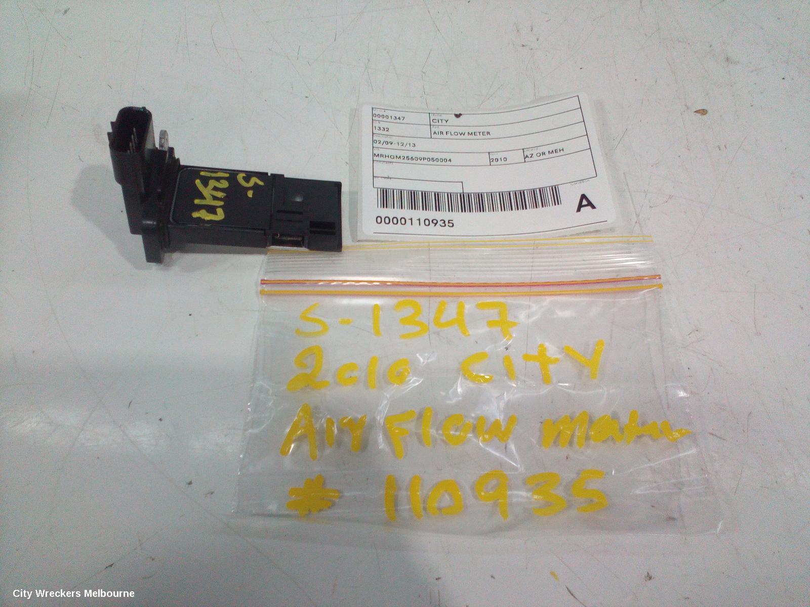 HONDA CITY AIR FLOW METER, 02/2009 - 12/2013