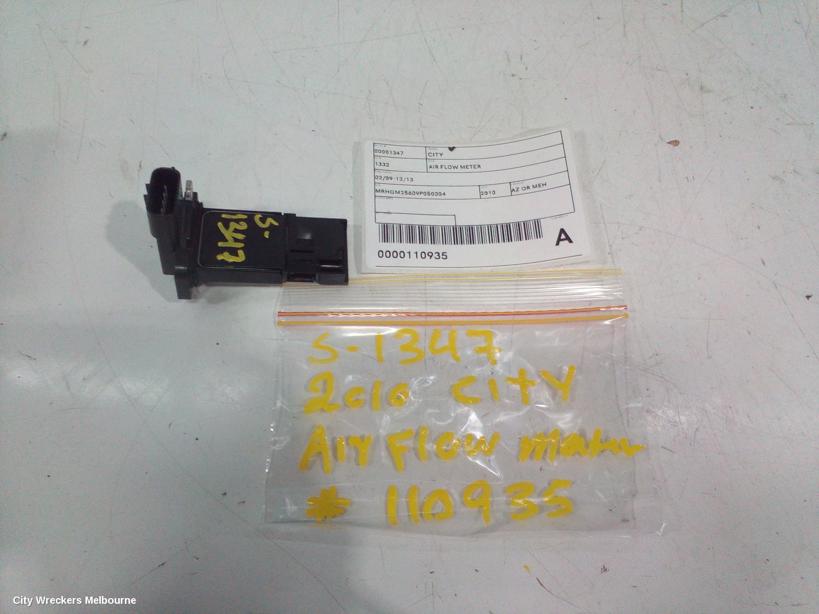 HONDA CITY AIR FLOW METER, 02/2009 - 12/2013