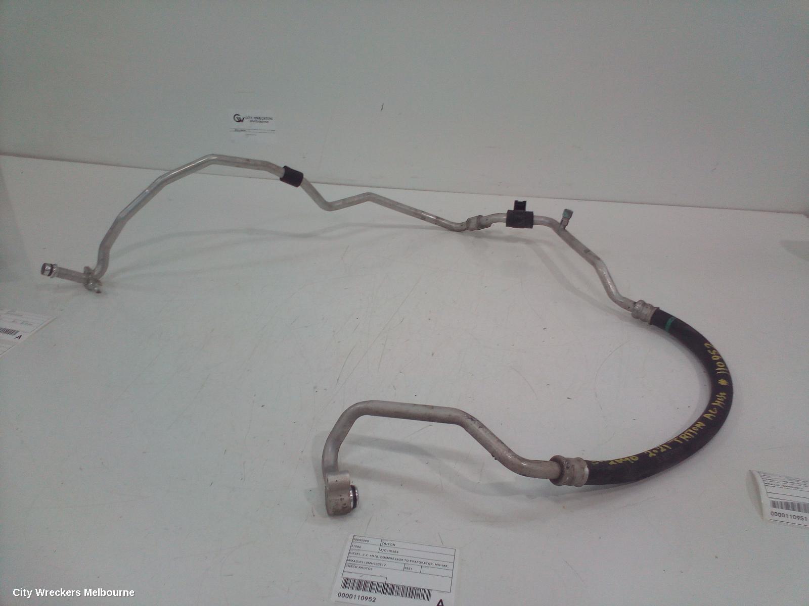 MITSUBISHI TRITON A/C HOSES, DIESEL, 2.4, 4N15, COMPRESSOR TO EVAPORATOR, MQ-MR, 03/2015 ONWARDS