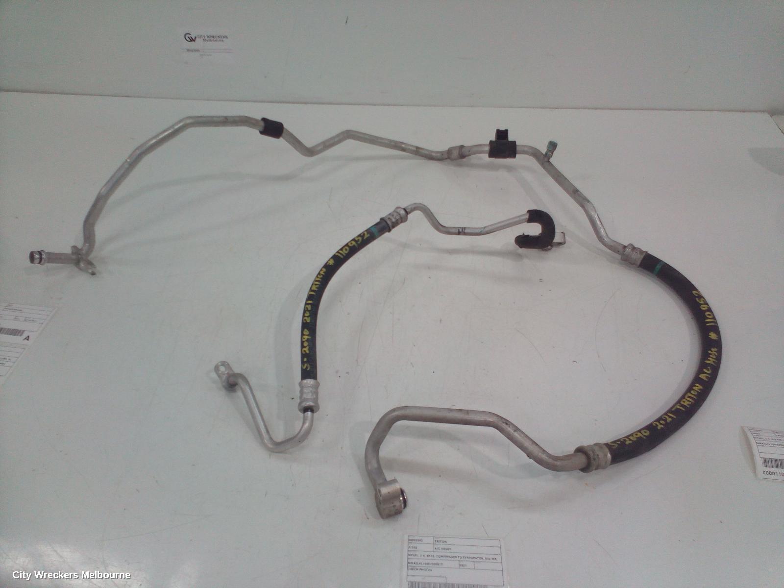 MITSUBISHI TRITON A/C HOSES, DIESEL, 2.4, 4N15, COMPRESSOR TO EVAPORATOR, MQ-MR, 03/2015 ONWARDS