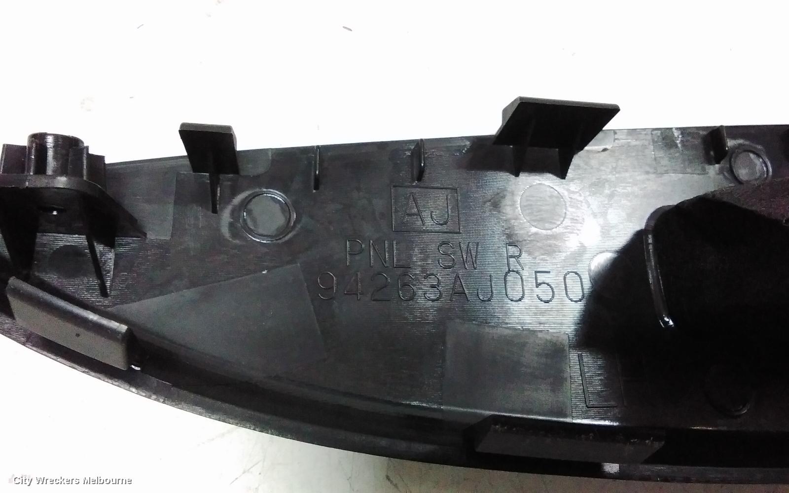 SUBARU LIBERTY PWR DR WIND SWITCH, LH REAR, 5TH GEN, 5 PIN, 03/2012 - 11/2014