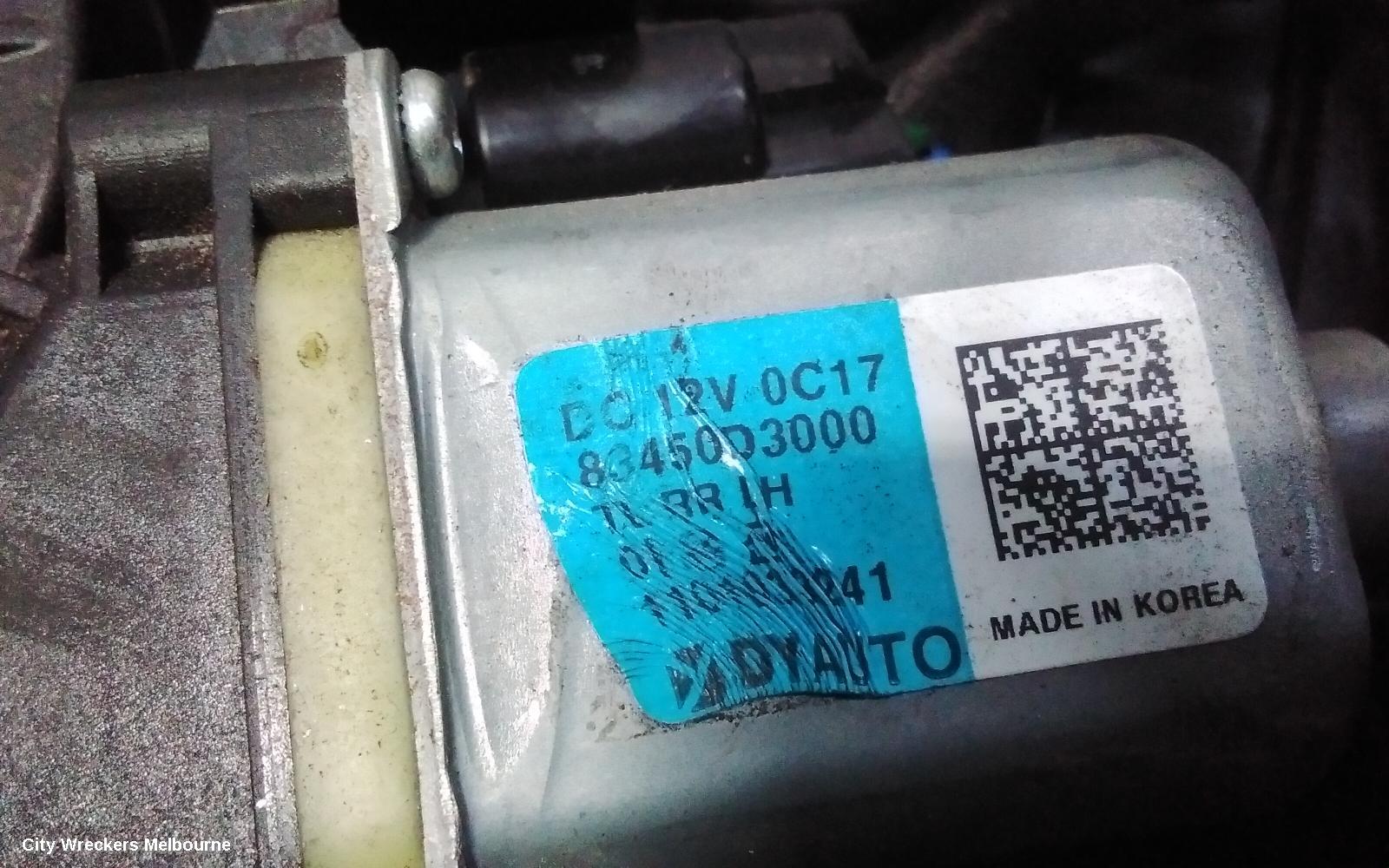 HYUNDAI TUCSON LEFT REAR WND REG/MOTOR, TL, DOOR REG ASSY (REG AND MOTOR), ACTIVE/ELITE/HIGHLANDER, 07/2015 - 01/2021