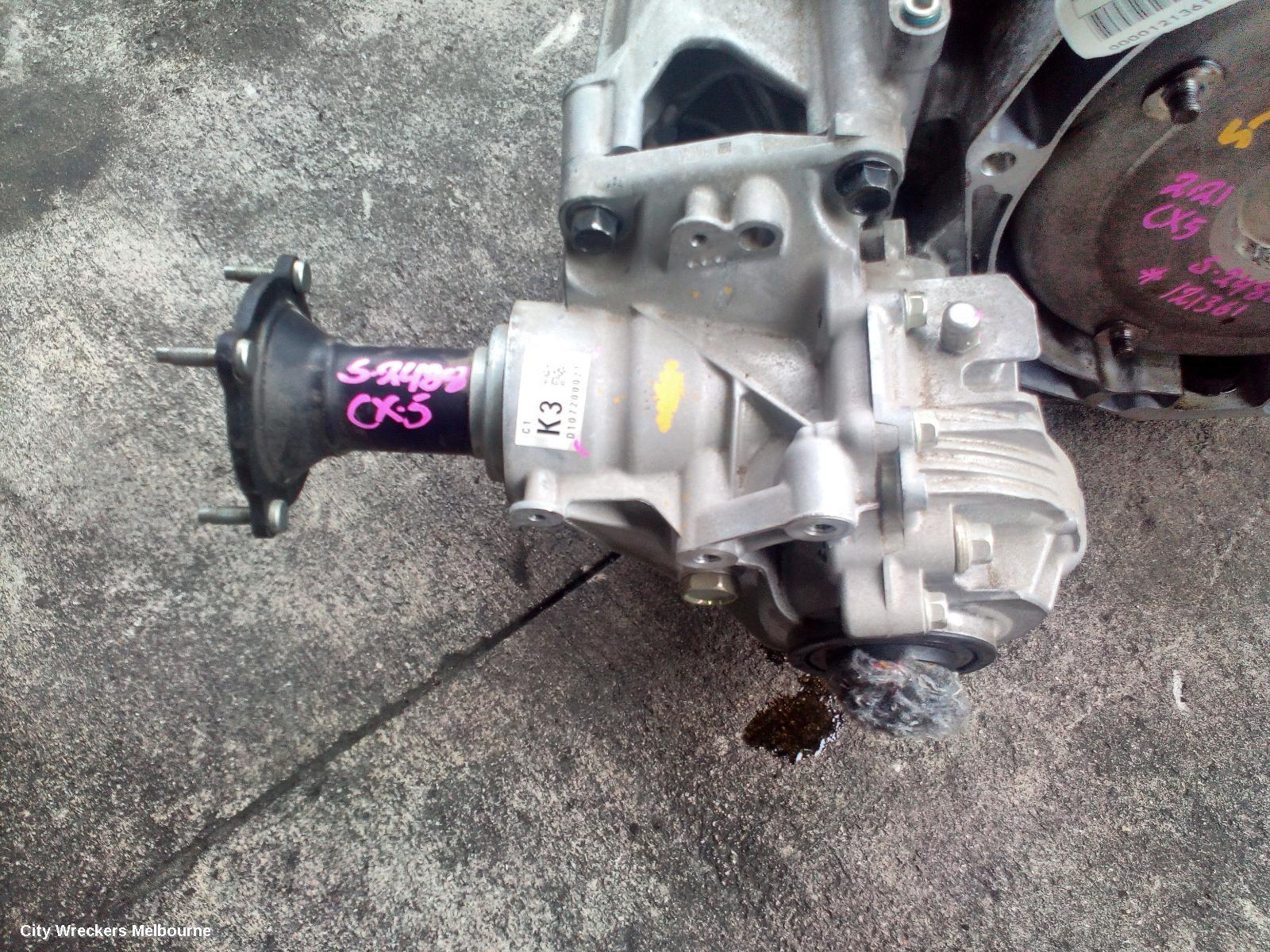 MAZDA CX5 TRANS/GEARBOX, AUTO, AWD, PETROL, 2.5, PY-VPR, W/ TRANSFER CASE, KF, 02/2017 ONWARDS