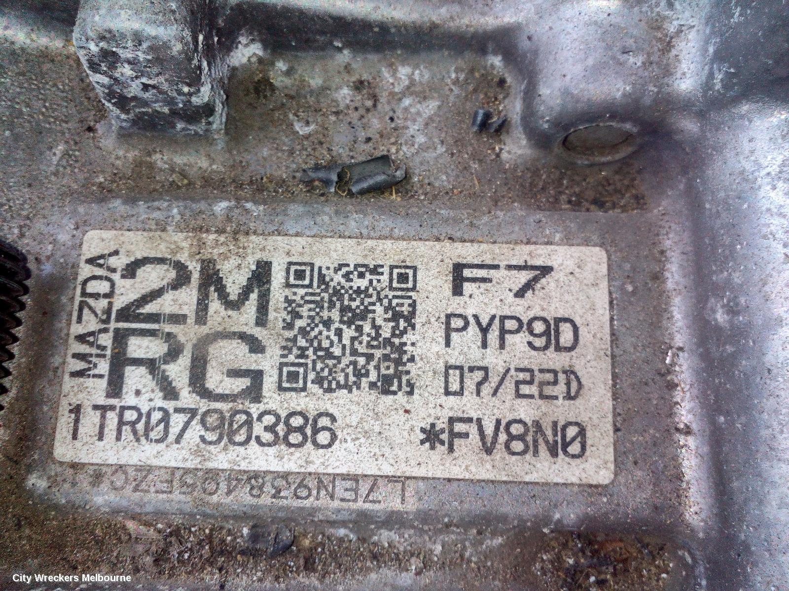MAZDA CX5 TRANS/GEARBOX, AUTO, AWD, PETROL, 2.5, PY-VPR, W/ TRANSFER CASE, KF, 02/2017 ONWARDS