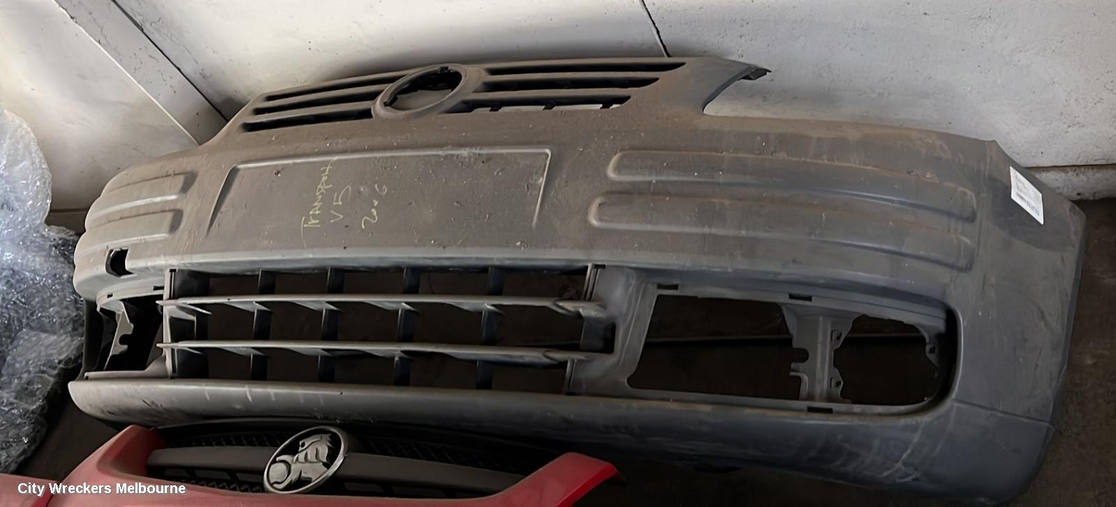 VOLKSWAGEN TRANSPORTER FRONT BUMPER, BUMPER BAR (COMPLETE), T5, CARAVELLE/MULTIVAN, 12/2004 - 09/2009