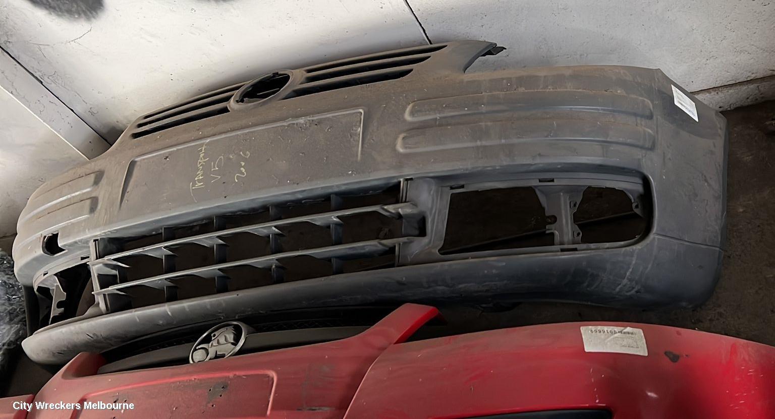 VOLKSWAGEN TRANSPORTER FRONT BUMPER, BUMPER BAR (COMPLETE), T5, CARAVELLE/MULTIVAN, 12/2004 - 09/2009