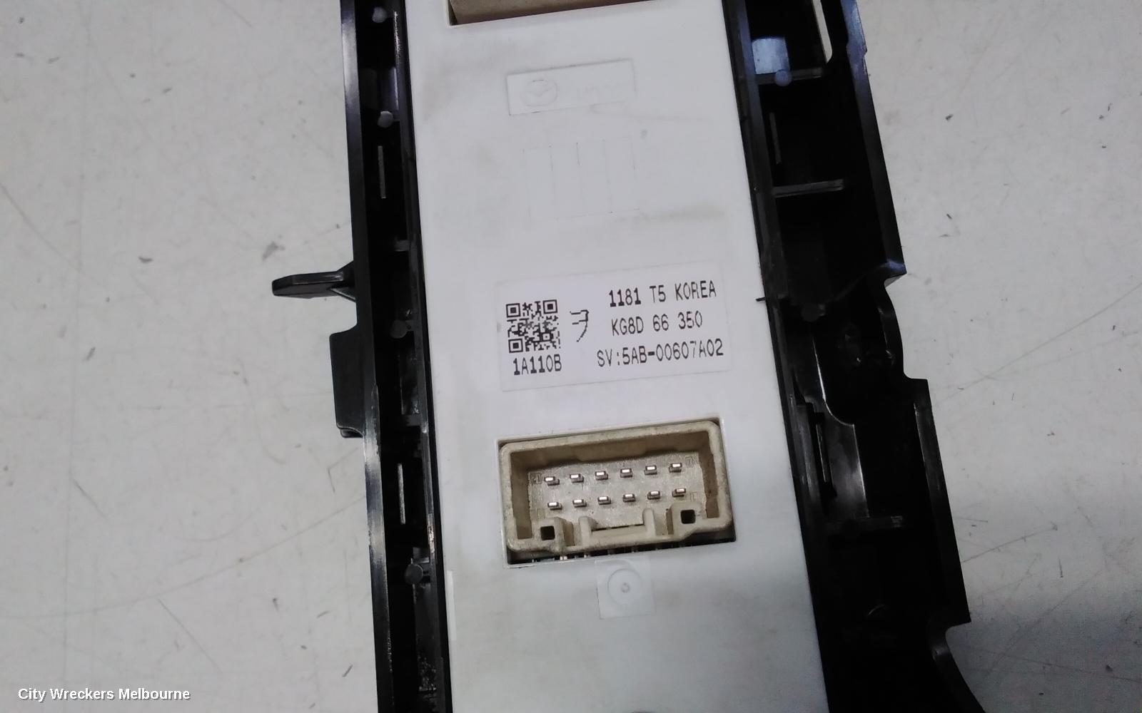 MAZDA CX5 PWR DR WIND SWITCH, RH FRONT (MASTER SWITCH), KF, W/ POWER FOLD TYPE, 02/2017 ONWARDS