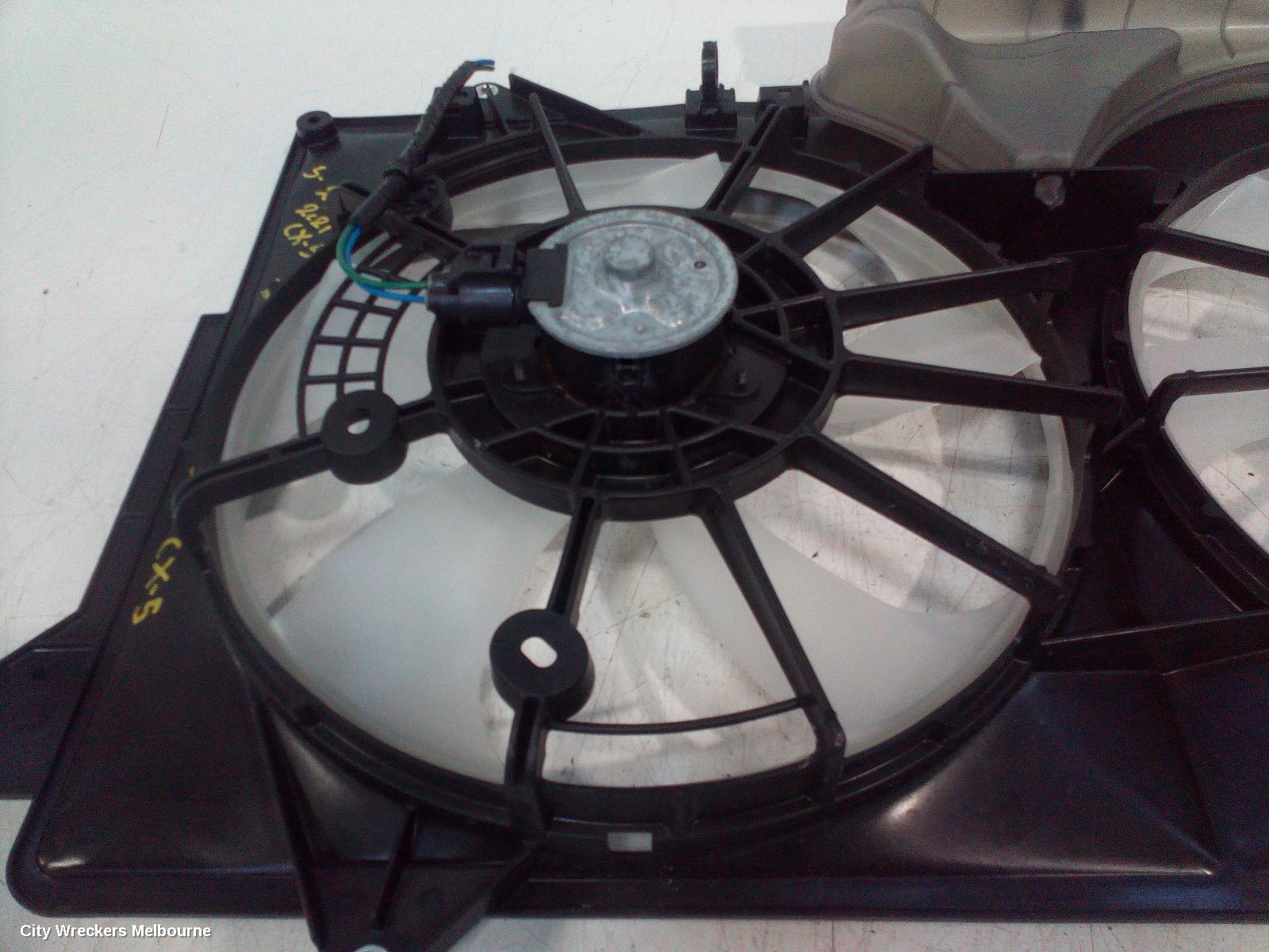 MAZDA CX5 FAN, DUAL FAN ASSY, 2.5, PY-VPR CODE, PETROL, NON TURBO, KF, 02/2017 ONWARDS