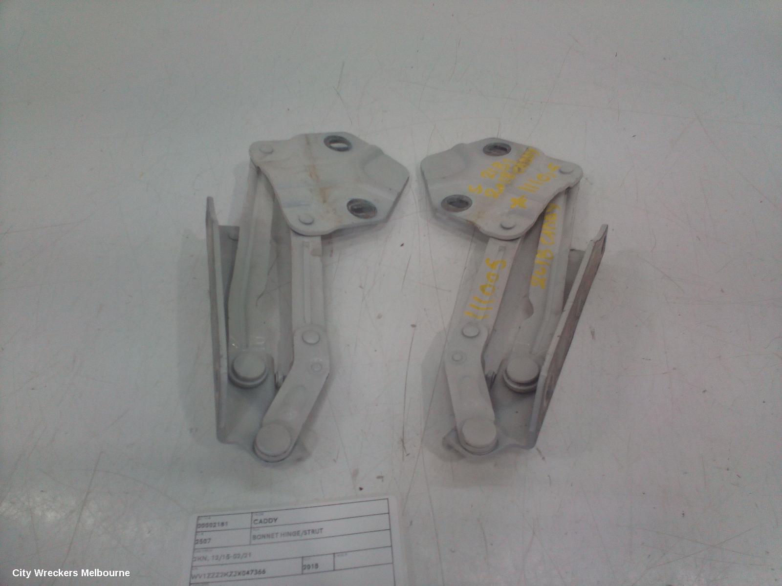 VOLKSWAGEN CADDY BONNET HINGE/STRUT, 2KN, 12/2015 - 02/2021
