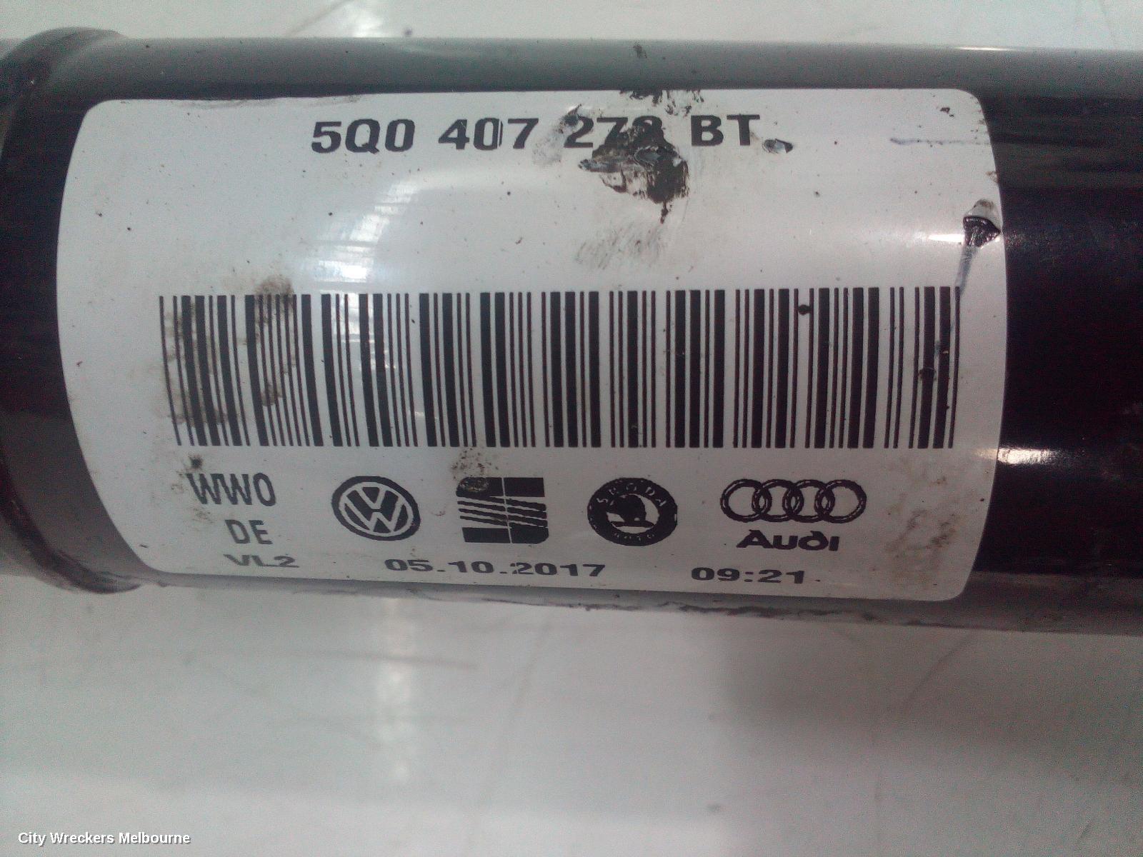 VOLKSWAGEN CADDY RIGHT DRIVESHAFT, AUTO T/M, DIESEL, 2.0, 2KN, 07/2015 - 02/2021