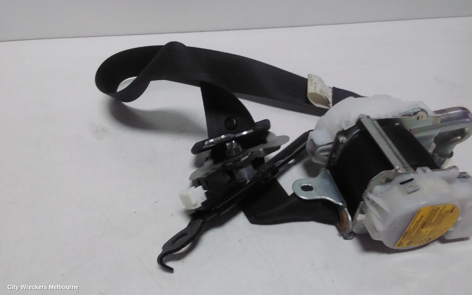 LEXUS IS250/IS250C SEATBELT/STALK, RH FRONT, SEAT BELT ONLY, BLACK, W/ GREY PLASTIC TYPE, SEDAN, GSE20R, 11/2005 - 09/2008