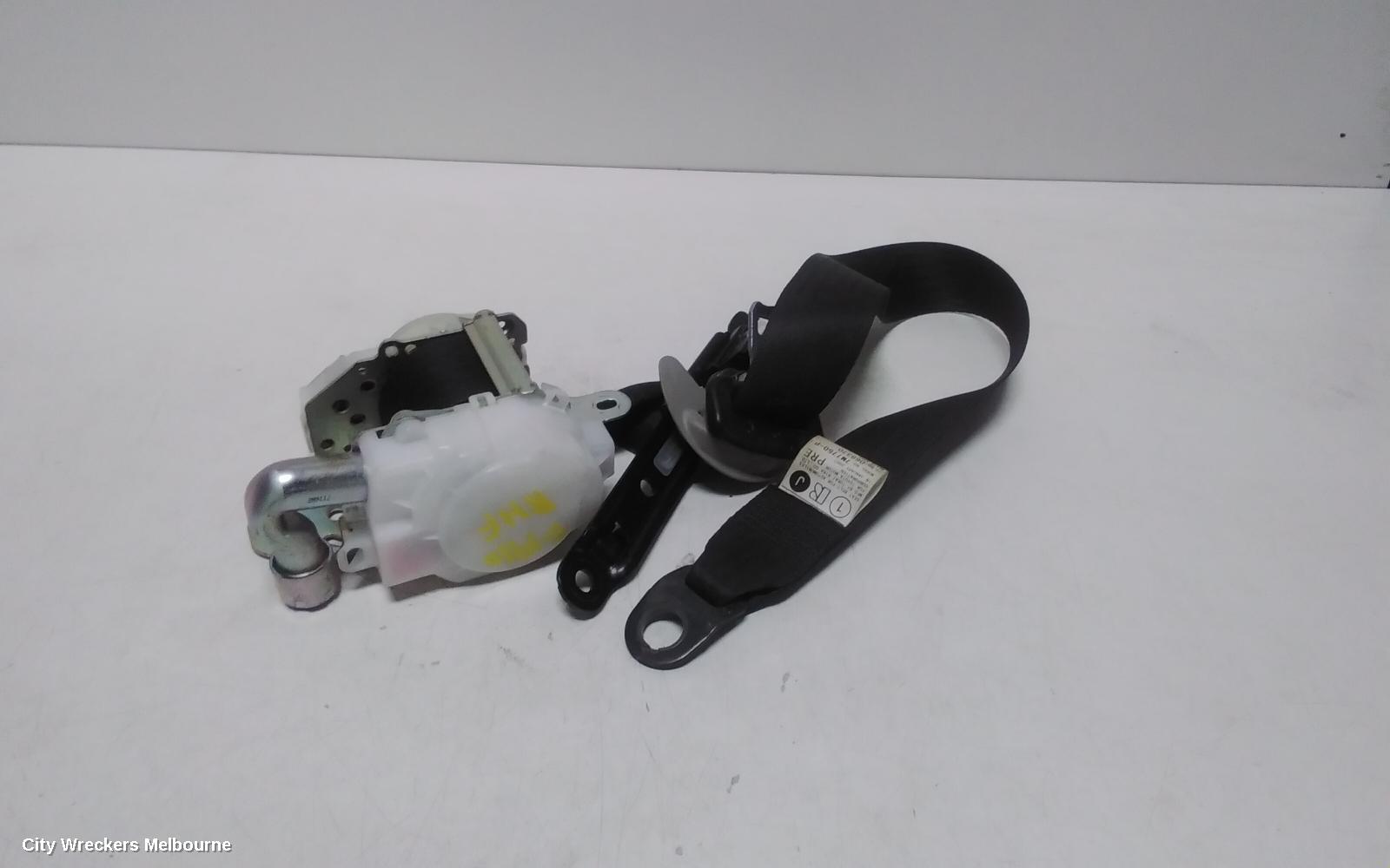 LEXUS IS250/IS250C SEATBELT/STALK, RH FRONT, SEAT BELT ONLY, BLACK, W/ GREY PLASTIC TYPE, SEDAN, GSE20R, 11/2005 - 09/2008