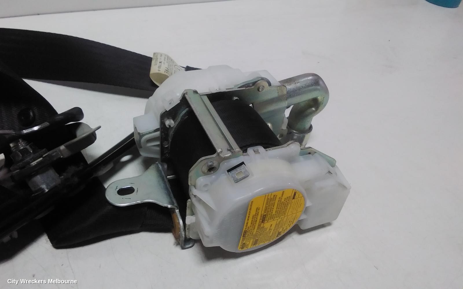 LEXUS IS250/IS250C SEATBELT/STALK, RH FRONT, SEAT BELT ONLY, BLACK, W/ GREY PLASTIC TYPE, SEDAN, GSE20R, 11/2005 - 09/2008